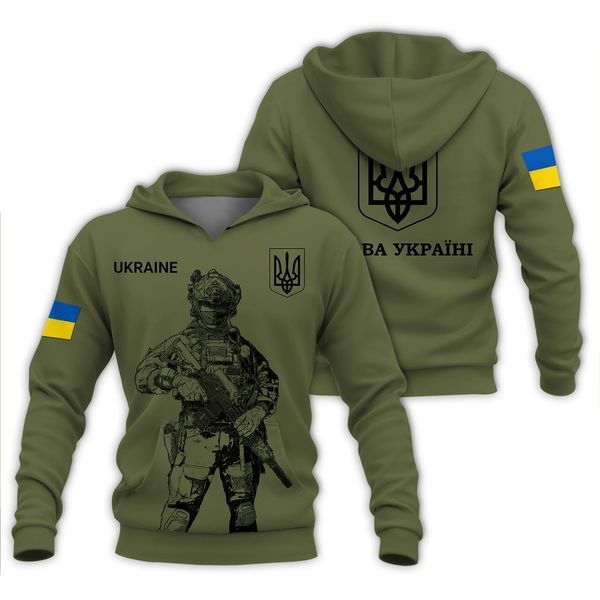 Спортивний костюм чоловічий, патріотичний, "солдат", худі + чорні штани,  L 100045 фото