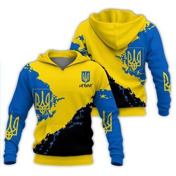 Худі ukraine чоловіча патріотичне з капюшоном, L 100003 фото
