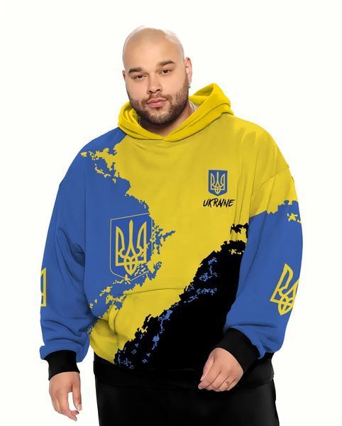 Худі ukraine чоловіча патріотичне з капюшоном, 4XL 100003 фото